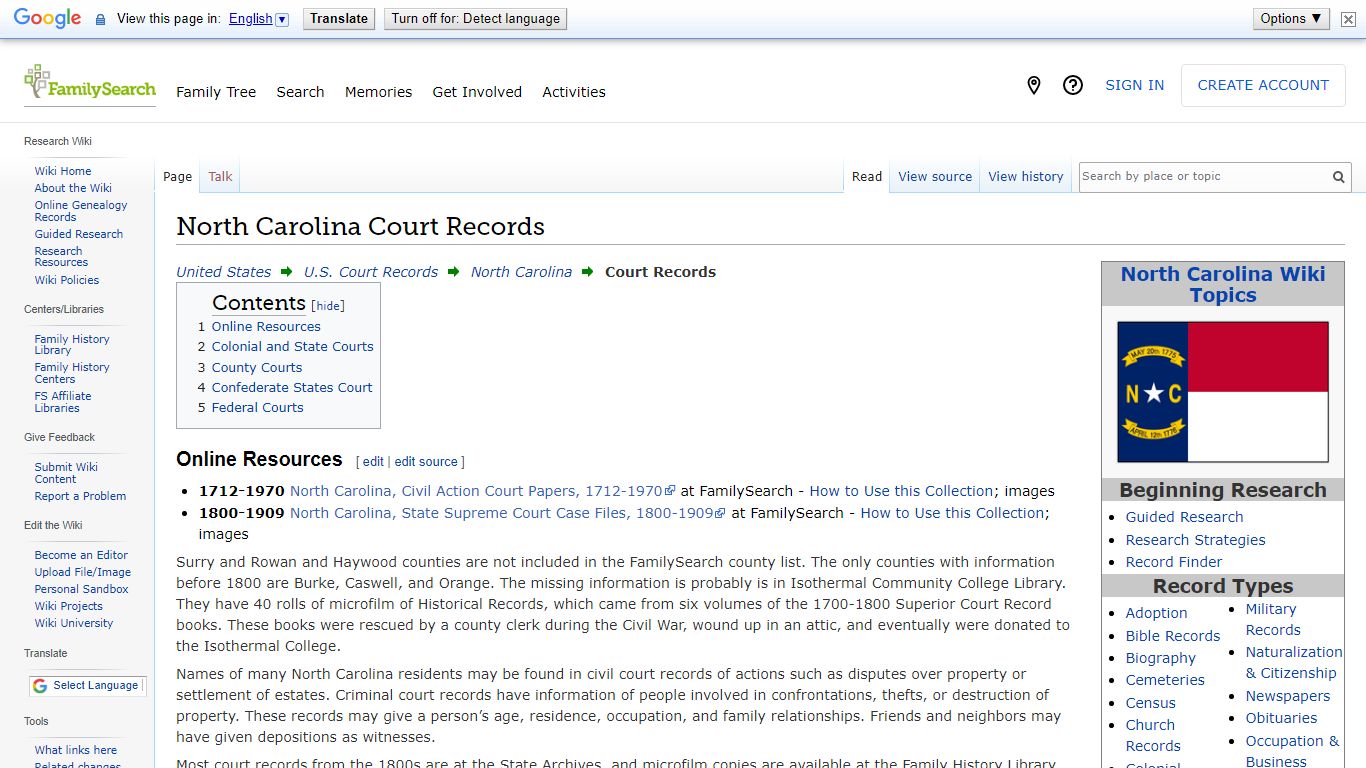North Carolina Court Records • FamilySearch